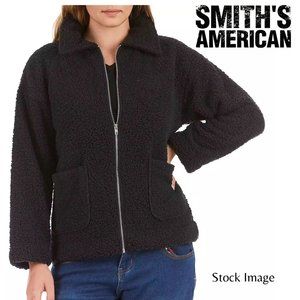 Smith's American • Black Butter Sherpa Women's Midweight Jacket • SZ XL • NWT